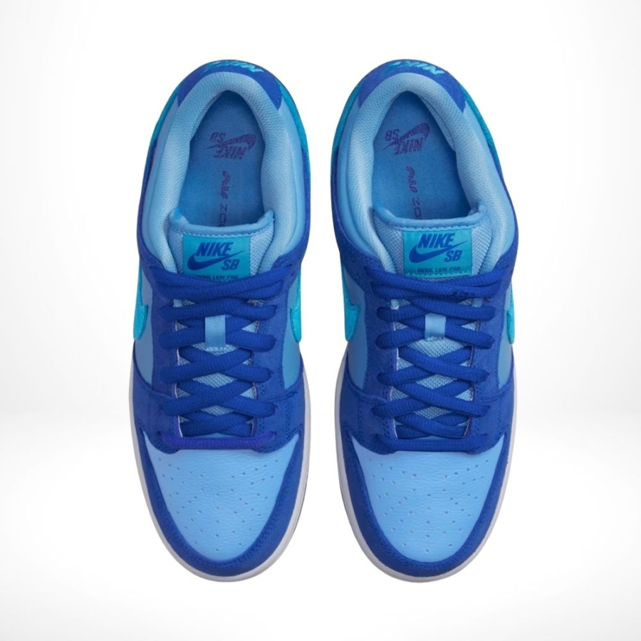 Top-down view of the Nike SB Dunk Low