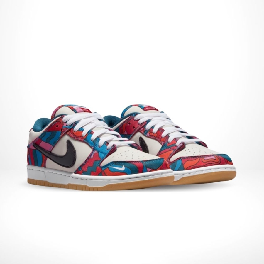 Nike SB Dunk Low X Parra Fire Pink Gym Red - Image 2