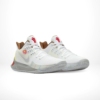 Angled front view of a full pair of Nike Kyrie