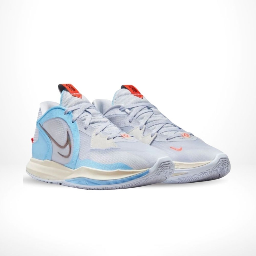 Nike Kyrie Low 5 Football Grey Light Blue Grey - Image 2