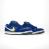 Angled front view of a full pair of Nike SB Dunk Low