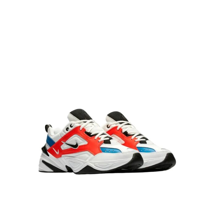 NIKE M2K TEKNO WHITE BLACK ORANGE AO3108 101