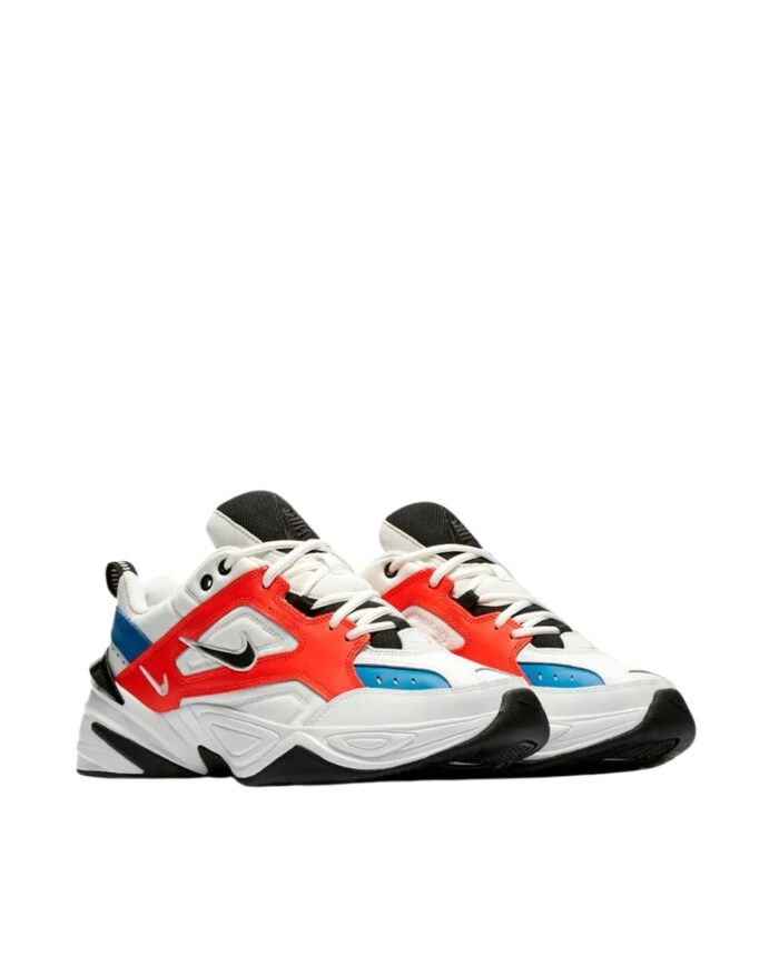 NIKE M2K TEKNO WHITE BLACK ORANGE AO3108 101