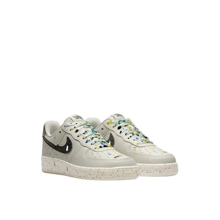 NIKE AIR FORCE 1 LOW PAINT SPLATTER LIGHT BONE BLACK SAIL CZ0339 001