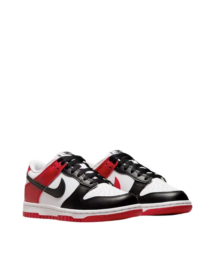 NIKE DUNK LOW BLACK TOE GYM RED WHITE HF9980 600