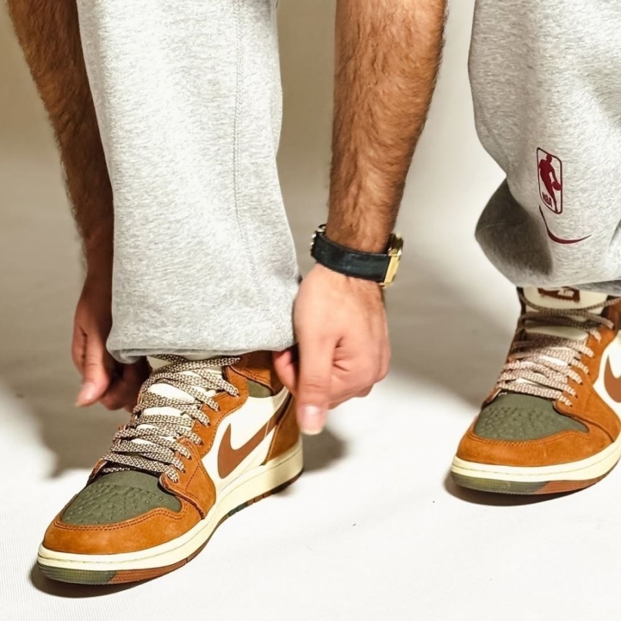 On-foot of the Air Jordan 1