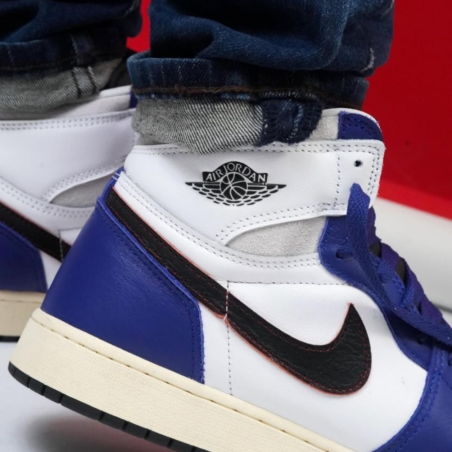 On-foot of the Air Jordan 1