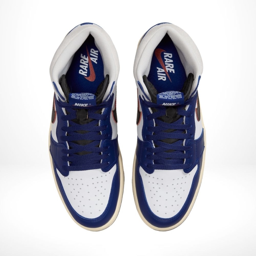 Top-down view of the Air Jordan 1
