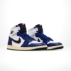 Angled front view of a full pair of Air Jordan 1