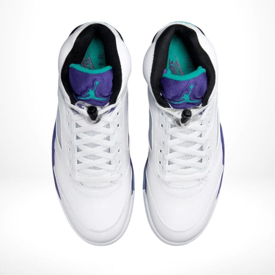 Top-down view of the Air Jordan 5