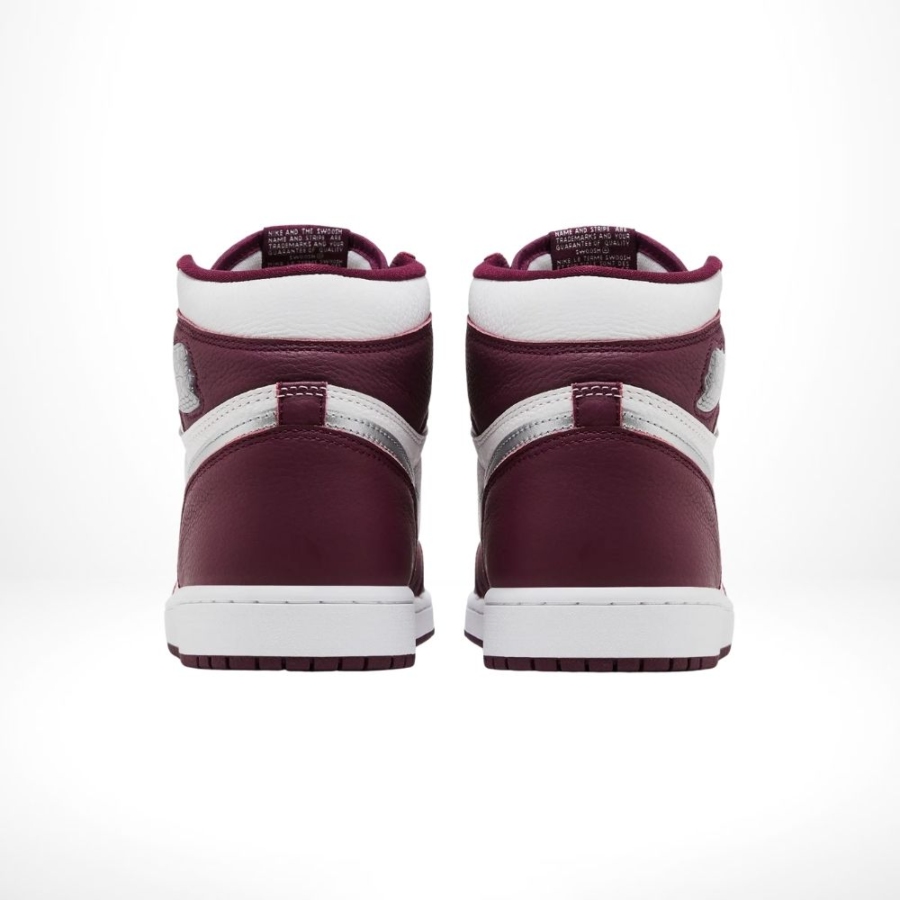 Rear view of the Air Jordan 1
