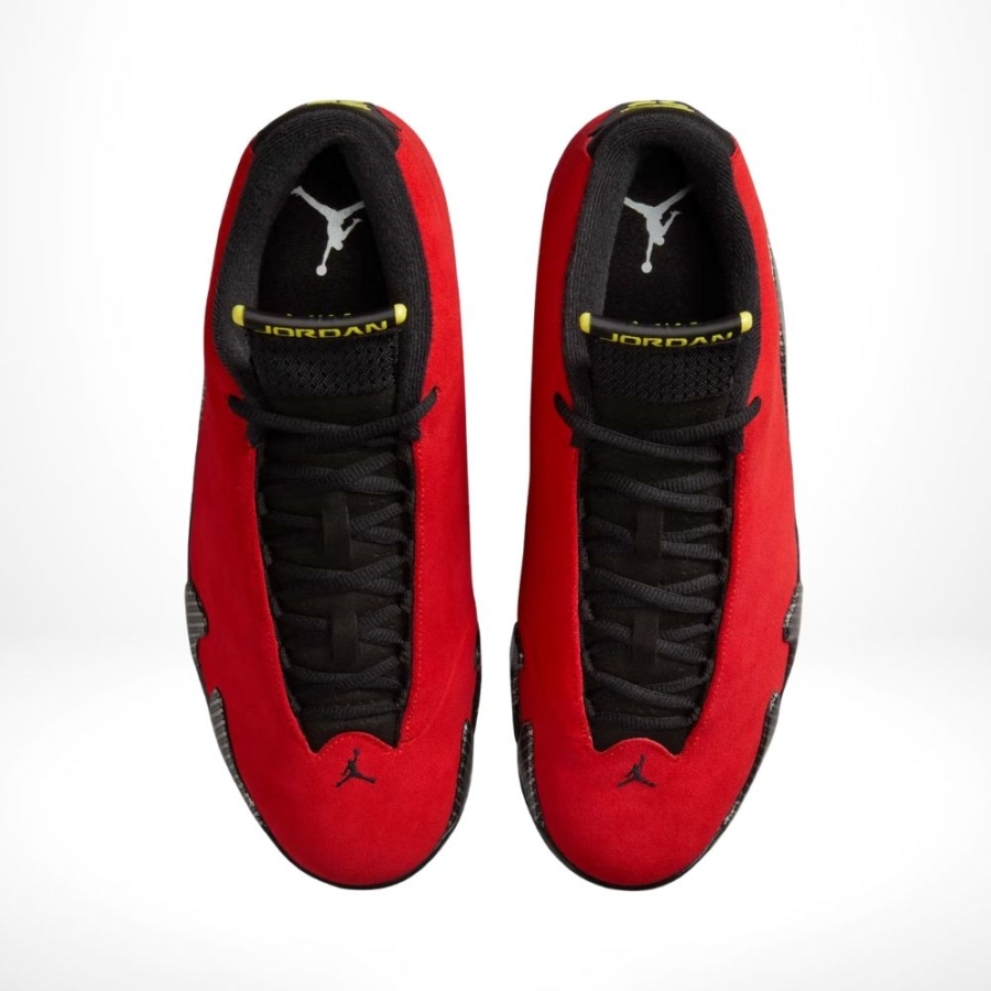 Top-down view of the Air Jordan 14