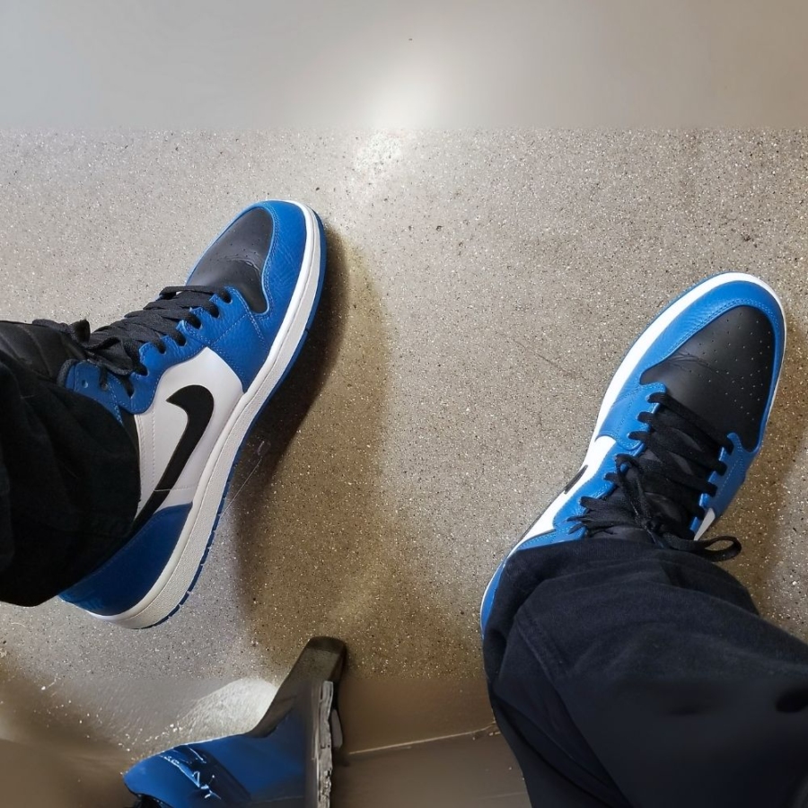 On-foot of the Air Jordan 1