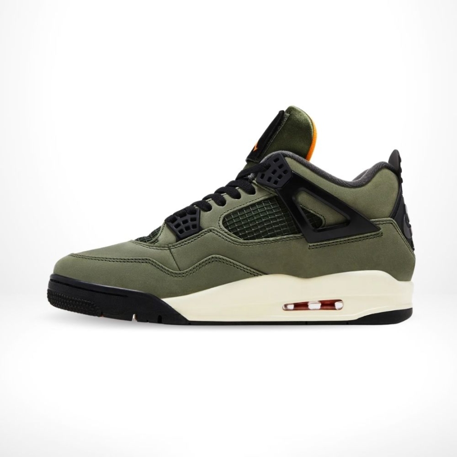 Medial side view of the Air Jordan 4