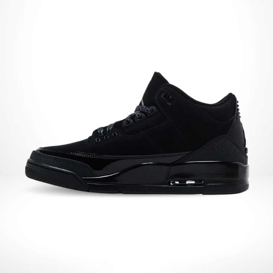 Medial side view of the Air Jordan 3