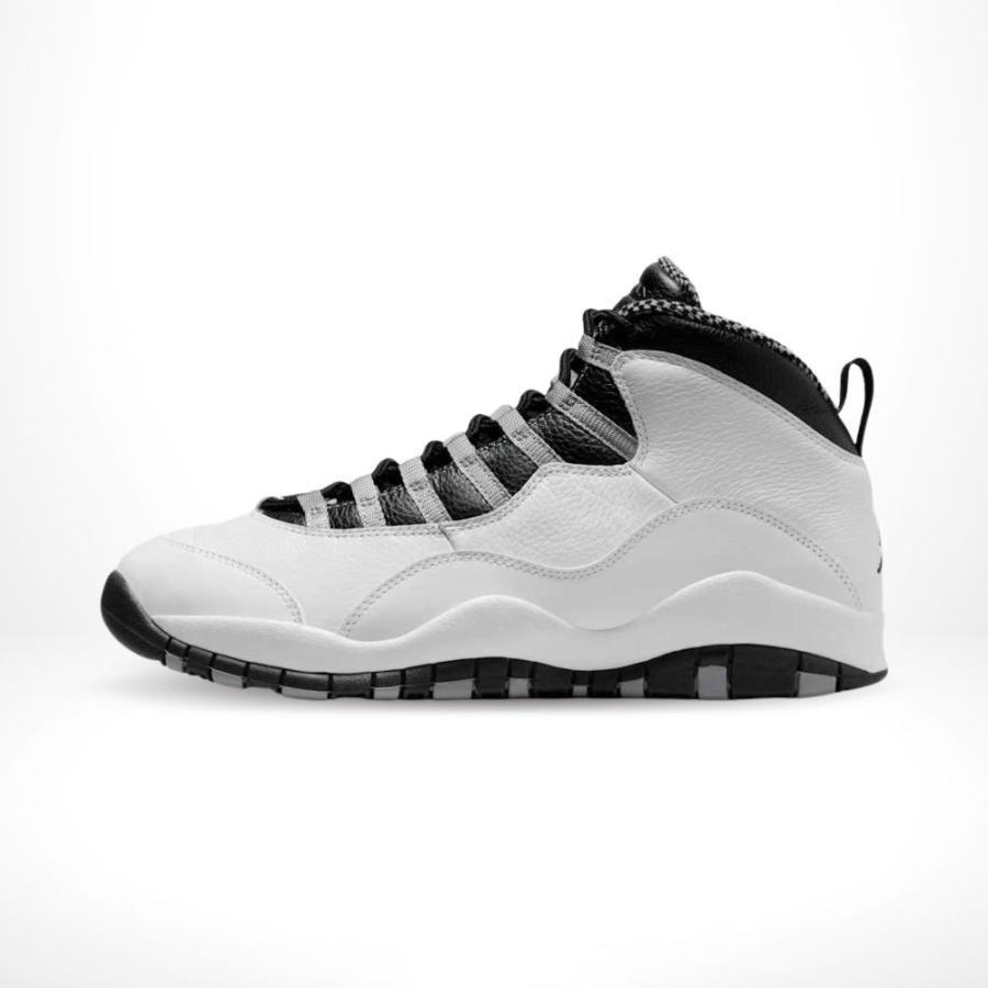 Medial side view of the Air Jordan 10