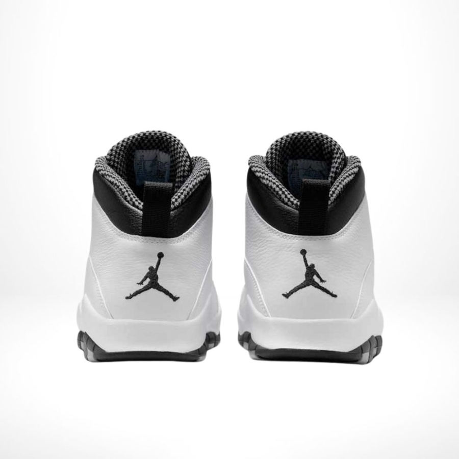 Rear view of the Air Jordan 10