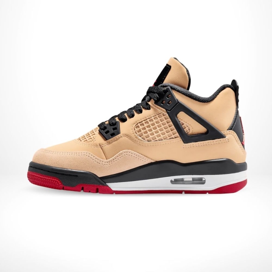 Medial side view of the Air Jordan 4