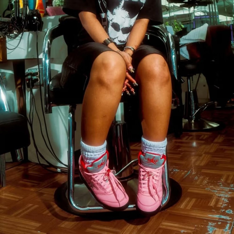 On-foot of the Air Jordan 5