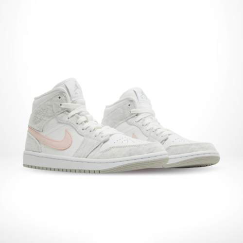 Angled front view of a full pair of Air Jordan 1