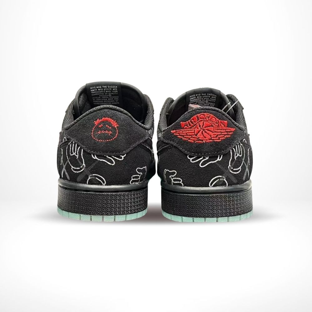 Rear view of the Air Jordan 1