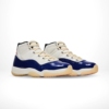 Angled front view of a full pair of Air Jordan 11