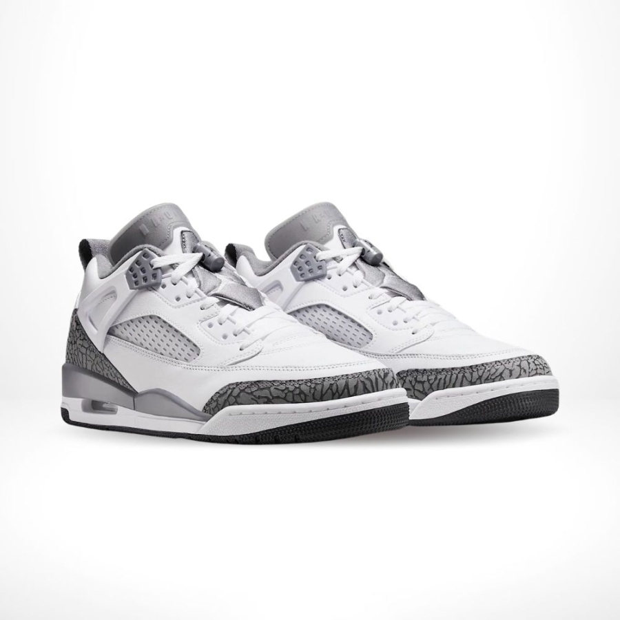 Angled front view of a full pair of Air Jordan