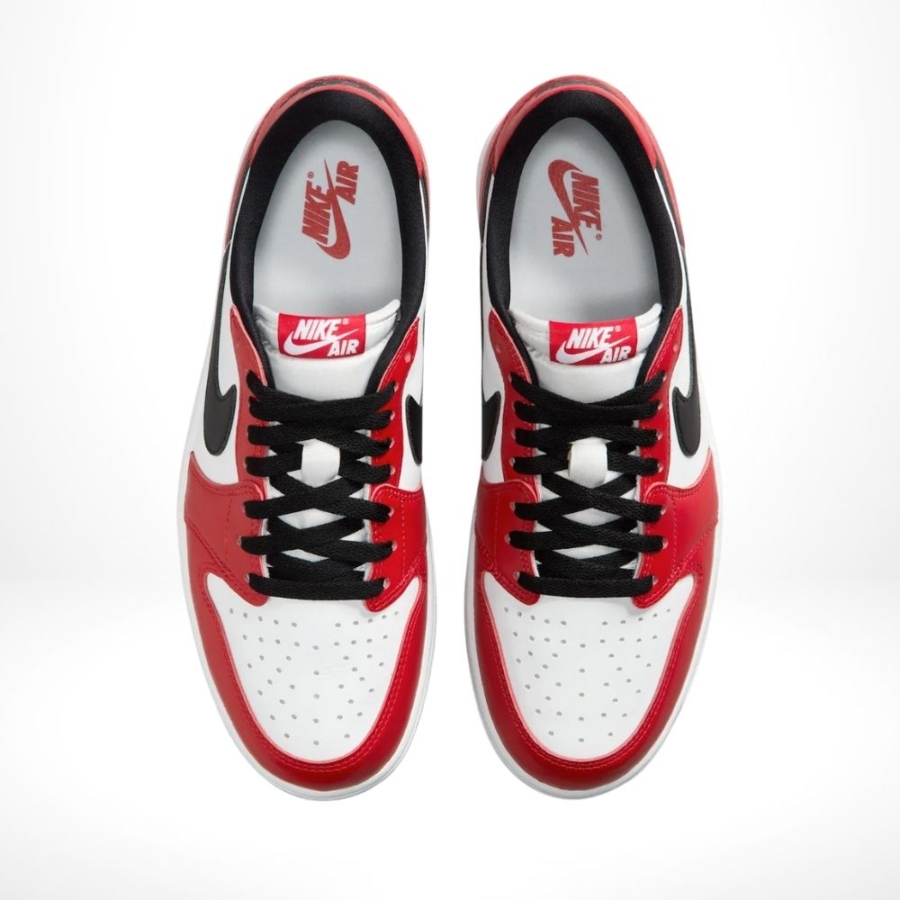 Top-down view of the Air Jordan 1