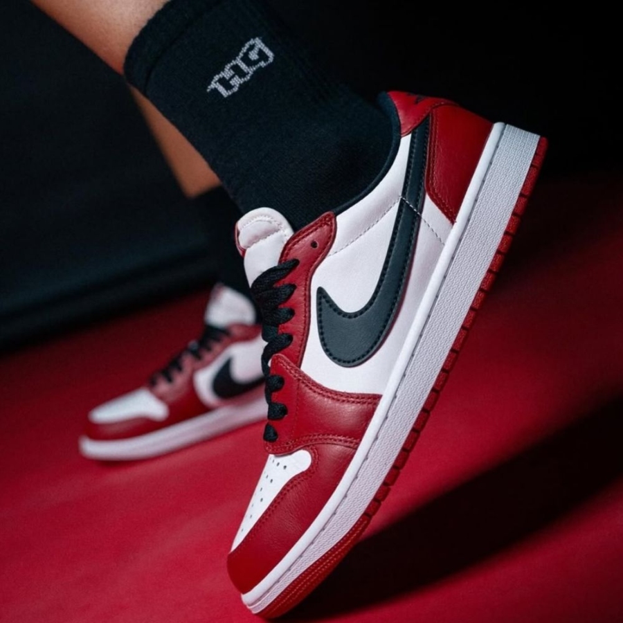 On-foot of the Air Jordan 1