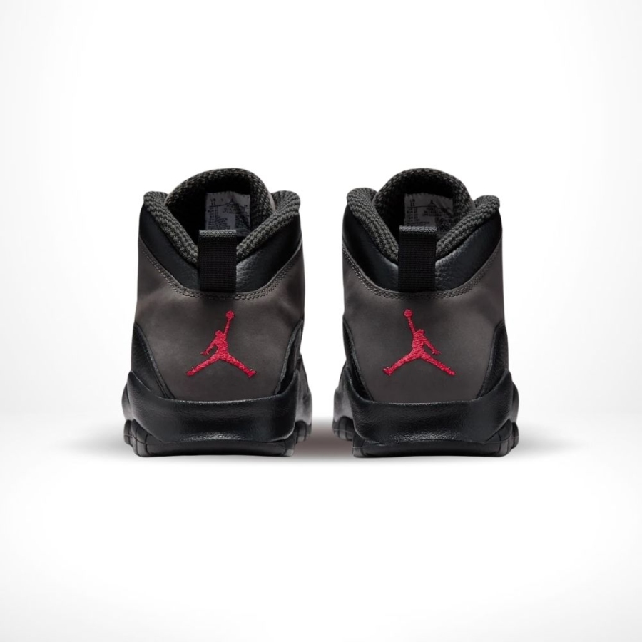 Rear view of the Air Jordan 10