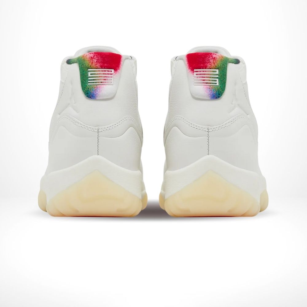 Rear view of the Air Jordan 11