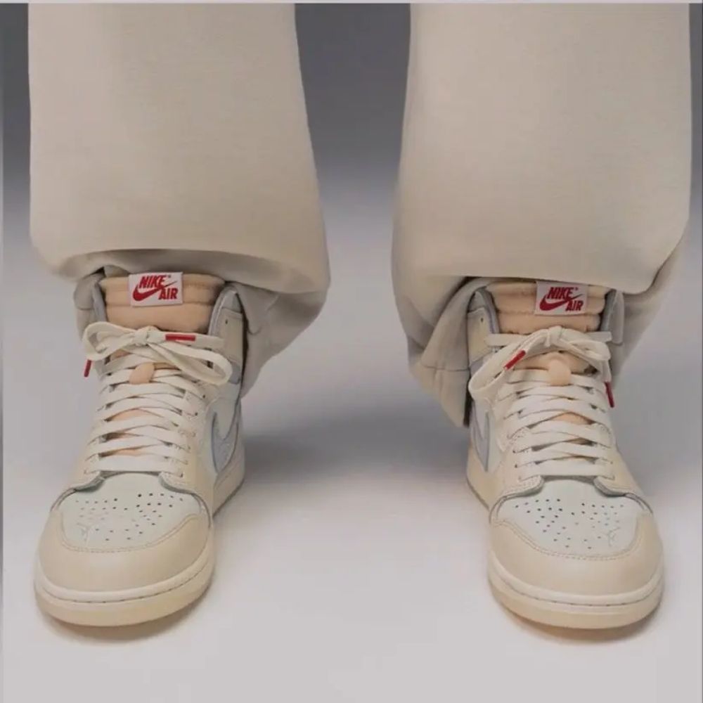 Air Jordan 1 Sail Elephant Print Swoosh - Image 7